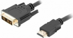 Lanberg CA-HDDV-10CC-0030-BK video cable adapter 3 m HDMI Type A (Standard) DVI-D Black