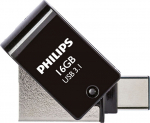 Philips 2 in 1 OTG 16GB USB 3.1 + USB C Midnight Black