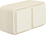 Berker 47843512 - Steckdose 2fach horizontal with hinged lid 2 Schieber W.1