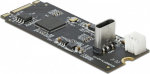 DELOCK Converter M.2 Key B+M Stecker zu USB Type-C Buchse