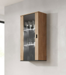 Cama MEBLE Cama hanging display cabinet SOHO lefkas oak/black