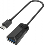 Adap. Hama USB-C pistik > USB 3.1 A pesa, 0.15m