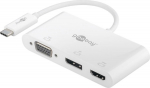 Wentronic Goobay USB-C Multiport Adapter VGA DP HDMI