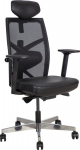 Task chair TUNE black leather