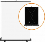 Walimex pro Roll-up Panel Hintergrund 155x200cm wei&szlig;