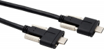 Exsys EX-K1592V - 1 m - USB C - USB C - USB 3.2 Gen 2 (3.1 Gen 2) - 10 Gbit/s - Schwarz