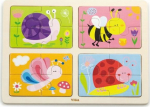 Viga Toys VIGA Wooden Insect Puzzle 4w1