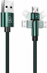 Kabel USB Usams USB-A - microUSB 1 m Green (6958444929293)