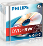 1x5 Philips DVD+RW 4.7GB 4x JC