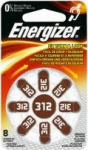 Energizer kuuldeaparaadi patarei Zinc Air AZ312DP8 TL8