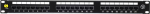 NetRack Patch panel 19'' 24-Cat ports. 5e UTP Czarny (104-01)