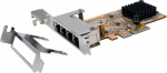 Exsys EX-6074-3 - Eingebaut - Kabelgebunden - PCI Express - Ethernet - 1000 Mbit/s - Grau