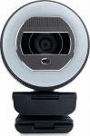 Terra TERRA Webcam Halo myth LED-Lighthouse (C1868pro) and private person Full-HD, Auto Focus, Stereo Mic, Privacy Slider