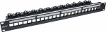 InLine InLine&reg; Patch panel 24-way, Keystone empty panel Patch panel, 19'', 1U, black RAL9005