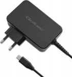 Qoltec GaN POWER PRO | 1xUSB-C | 90W | 5-20V | 3-4.5A | Czarna - Charger