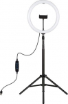 Puluz LED Ring Lamp 30cm with Tripod Mount Up To 1.65m, phone clamp, USB