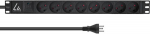 Lanview 19`` rack mount power strip, 13A with 8 x type K, with