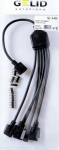 Gelid Gelid Solutions 1-zu-6 Splitterkabel f&uuml;r RGB / ARGB Header - 300 mm