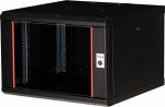 Equip 19" Network cabinet glass door PM 600x600mm 7HE schwarz