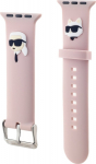 Karl Lagerfeld Karl and Choupette Head NFT Watch Strap for Apple Watch 38/40/41 / pink