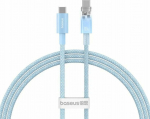 Kabel USB Baseus USB-C - USB-C 1 m Niebieski