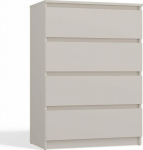 Topeshop Komoda z 4 drawers, Malwa, 70x40x97 cm, cashmere