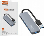 HUB USB Canyon ADAPTER HOST USB-C SOMOSTEL SMS-BZ09 DEX PD 60W 1XTYP-C 1XUSB 3.0 3XUSB 2.0>