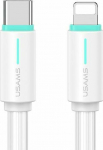 Kabel USB Usams USB-C - Lightning 1 m White