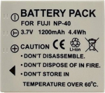 Extra Digital HONEYWELL HNP-40, FUJI NP-40 Battery, 1200mAh