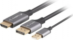 Lanberg kabel HDMI - Displayport M/M 4K 1.8m - Lanberg kabel HDMI - Displayport M/M 4K 60Hz 1.8m czarny