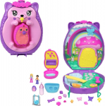 Mattel Polly Pocket: Tiny Worlds Big Surprises! - Hedgehog Mom & Baby Playset (JBJ91)