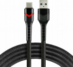 Kabel USB Usams USB-A - USB-C 2 m Czarny (CBB-2CBR)