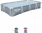 Bestway Bestway Steel Pro Inflatable Pool Gray
