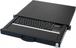 aixcase 19" Rack 1U Tastatur DE Touchpad USB schwarz