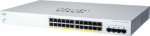Cisco CBS220 SMART 24-PORT GE POE, 4X1G SFP
