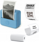 LoveInstant Bluetooth Thermal Printer For Photos Stickers Notes Labels Ai App / X6 / Niebieski