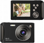 Xrec Digital Camera Photos 64mp Filmy 4k / 30fps 18x Zoom Antishake / Q18 / Czarny