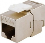 Equip Keystone Jack geschirmt Cat6A LSA slim wzf.8Stk sil