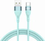 Kabel USB BWOO BWOO kabel USB - USB-C 1m 3A Minimalist Silicone zielony X280C