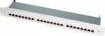 LogiLink Patch Panel - CAT 6e - STP - RJ-45 X 24 - Hellgrau, RAL 7035 - 1U - 48.3 cm (19")