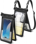 Veekindel kott kuni 6.9" telefonile, kahe taskuga, IPX8, must, kaelapaelaga, A603, Spigen
