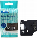 Tape DYMO D1 45021 12mm x 7m S0720610 white on black replacement