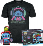 Funko Pop! & Tees (Adult): Lilo and Stitch - Gamer Stitch with Frog Vinyl Figure and T-Shirt (M)