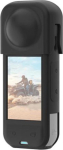 PULUZ Silicone Protective Case with Lens Cover for Insta360 X5 (Black)