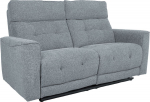 Recliner sofa BOSCO 2-seater with electric mechanism, bluish grey