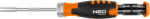NEO Ratchet screwdriver with bit set 12 szt