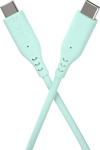 Kabel USB PremiumCord PREMIUMCORD Kabel USB-C on USB-C, 60W, 480Mbps, silicone, Turquoise, 1.5m