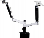 SilverStone SST-ARM22SC Dual Monitorhalterung - silber