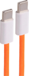 Shiverpeaks USB-C Ladekabel, 2.0, 60W, orange, Textil, 0.5m