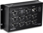TRENDnet Indust Switch 10-Port EN50155 M12 Gbit PoE+ Railway